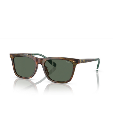 Lunettes de soleil Polo Ralph Lauren PH4205U 501771 shiny brown tortoise - Vue trois quarts