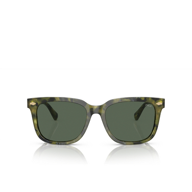 Lunettes de soleil Polo Ralph Lauren PH4210 543671 shiny green havana - Vue de face