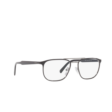 Prada CONCEPTUAL Korrektionsbrillen YDC1O1 top black on gunmetal - Dreiviertelansicht