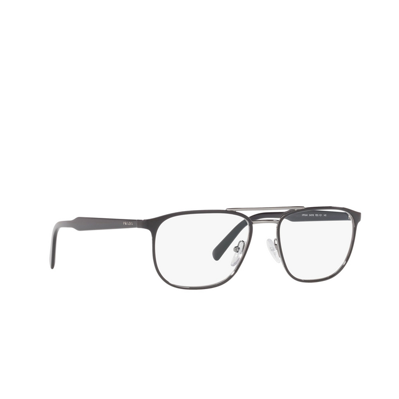 Prada CONCEPTUAL Eyeglasses YDC1O1 top black on gunmetal - 2/4
