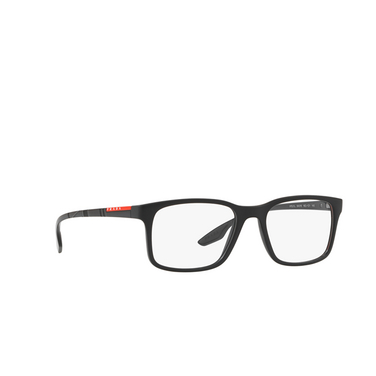 Prada Linea Rossa PS 01LV Eyeglasses 1BO1O1 black - three-quarters view