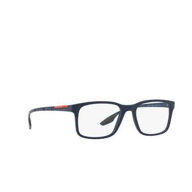 Prada Linea Rossa PS 01LV Korrektionsbrillen TWY1O1 matte blue - Dreiviertelansicht
