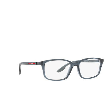 Prada Linea Rossa PS 01PV Eyeglasses CZH1O1 transparent blue - three-quarters view