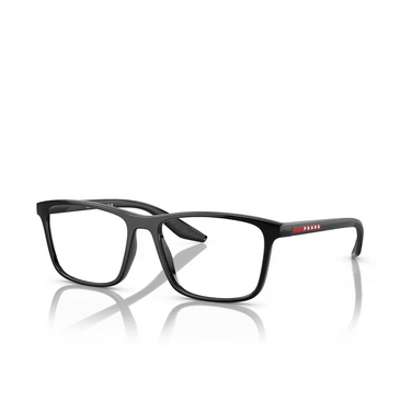 Prada Linea Rossa PS 01QV Eyeglasses 1AB1O1 black - three-quarters view