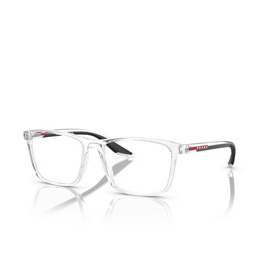 Prada Linea Rossa PS 01QV Eyeglasses 2AZ1O1 crystal - three-quarters view