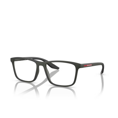 Prada Linea Rossa PS 01QV Eyeglasses 5361O1 matte green - three-quarters view