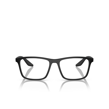 Prada Linea Rossa PS 01QV Eyeglasses DG01O1 black rubber - front view