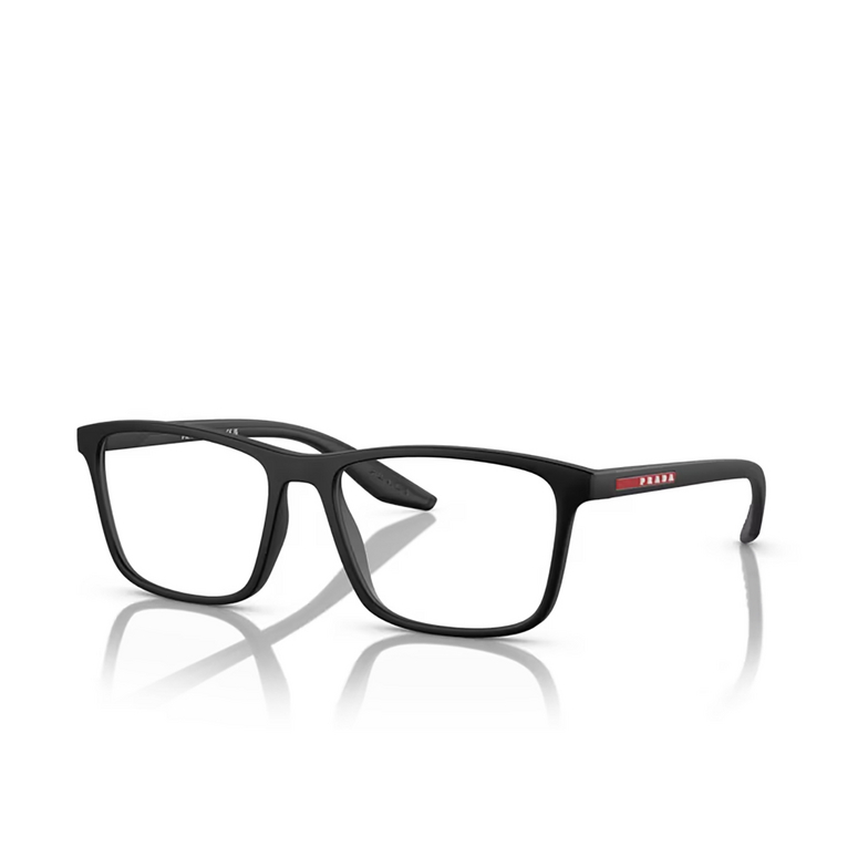 Prada Linea Rossa PS 01QV Eyeglasses DG01O1 black rubber - 2/3