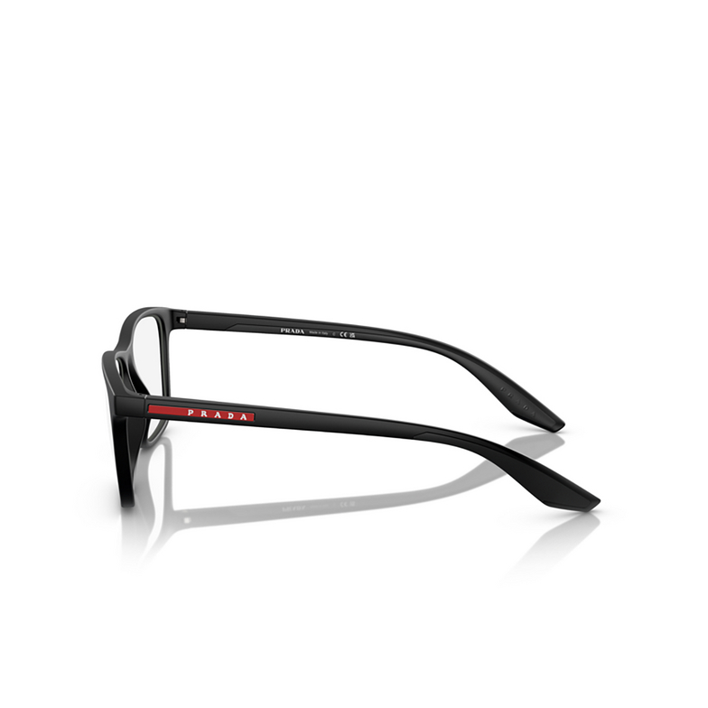 Prada Linea Rossa PS 01QV Eyeglasses DG01O1 black rubber - 3/3