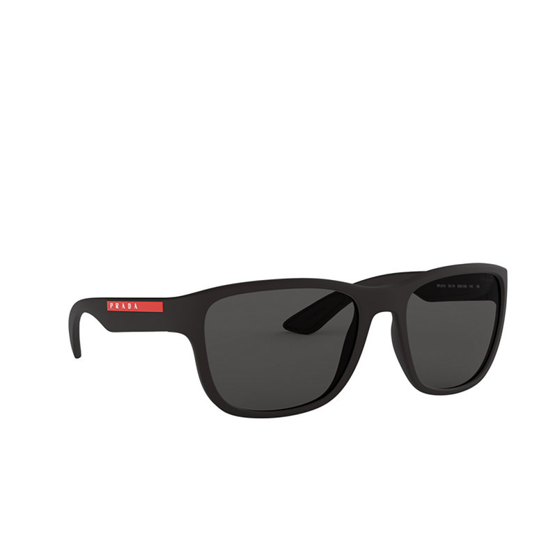 Prada Linea Rossa PS 01US Sunglasses DG05S0 black rubber - 2/3
