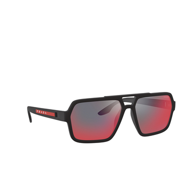 Prada Linea Rossa PS 01XS Sunglasses DG008F black rubber - three-quarters view