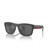Prada Linea Rossa PS 01ZS Sunglasses 15P60A matte grey metal - product thumbnail 2/3