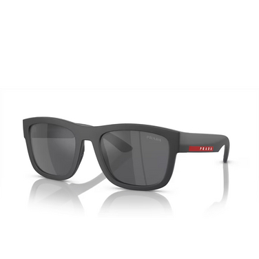 Prada Linea Rossa PS 01ZS Sunglasses 15P60A matte grey metal - three-quarters view
