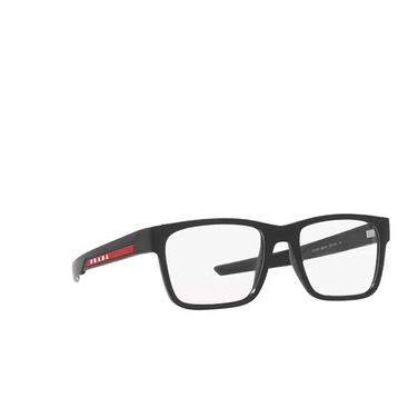 Prada Linea Rossa PS 02PV Korrektionsbrillen 1BO1O1 matte black - Dreiviertelansicht