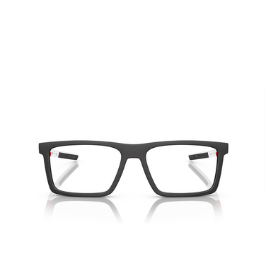 Prada Linea Rossa PS 02QV Eyeglasses DG01O1 black rubber - front view