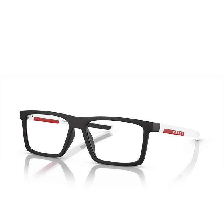 Prada Linea Rossa PS 02QV Eyeglasses DG01O1 black rubber - 2/3