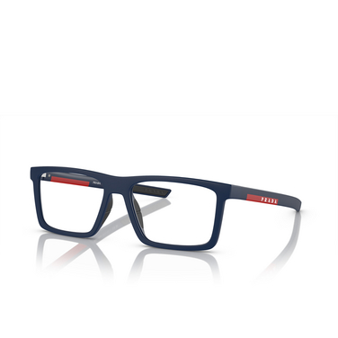 Prada Linea Rossa PS 02QV Eyeglasses MAG1O1 matte blue - three-quarters view