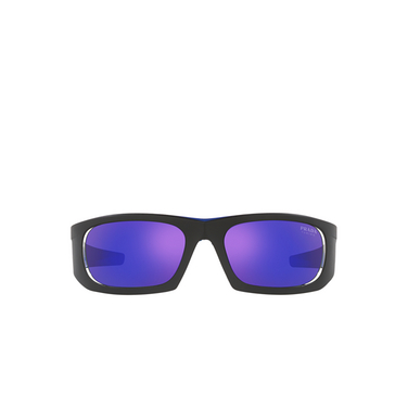 Prada Linea Rossa PS 02YS Sunglasses 16G05U matte black / blue - front view