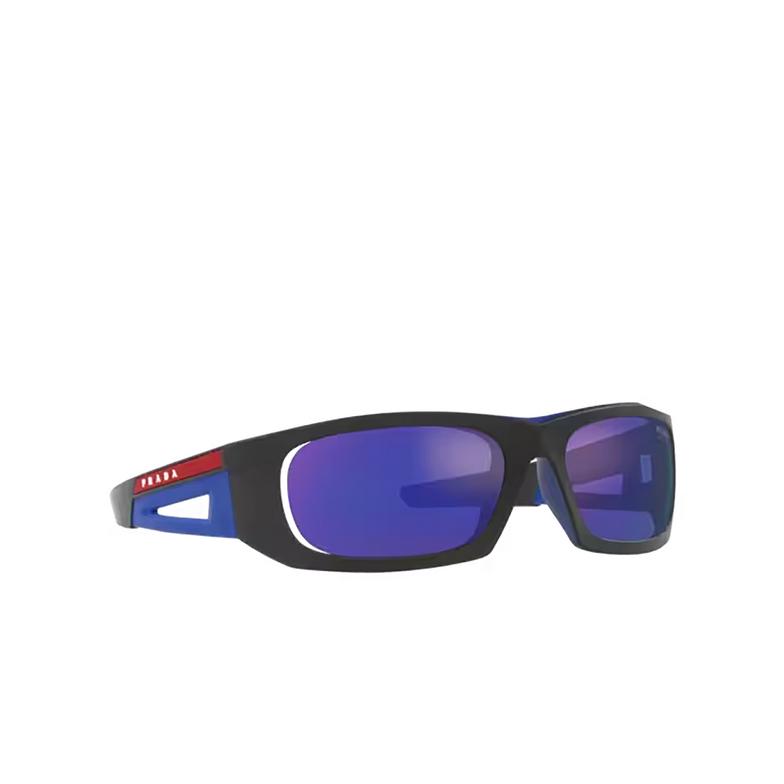 Prada Linea Rossa PS 02YS Sunglasses 16G05U matte black / blue - 2/3