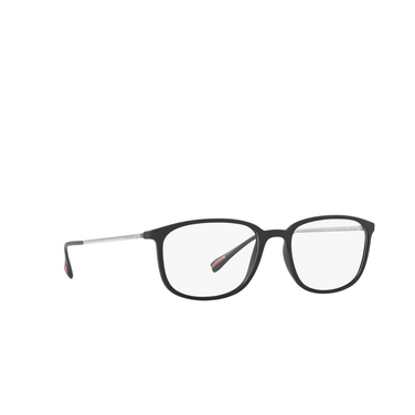 Prada Linea Rossa PS 03HV Korrektionsbrillen DG01O1 black rubber - Dreiviertelansicht