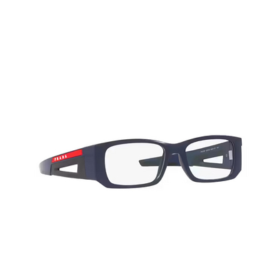 Prada Linea Rossa PS 03PV Eyeglasses MAG1O1 matte blue - three-quarters view