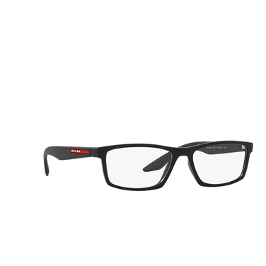 Prada Linea Rossa PS 04PV Eyeglasses DG01O1 black rubber - three-quarters view