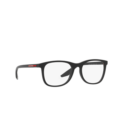 Prada Linea Rossa PS 05PV Eyeglasses DG01O1 black rubber - three-quarters view