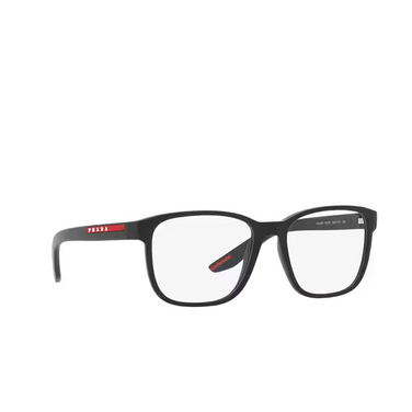 Prada Linea Rossa PS 06PV Korrektionsbrillen DG01O1 black rubber - Dreiviertelansicht