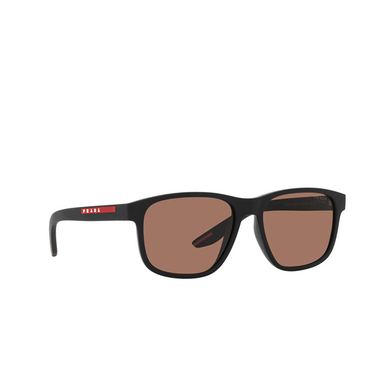 Prada Linea Rossa PS 06YS Sunglasses DG050A black rubber - three-quarters view
