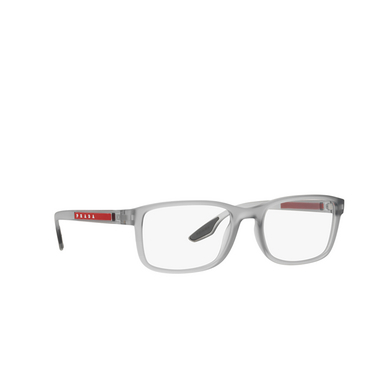 Prada Linea Rossa PS 09OV Eyeglasses 14C1O1 grey transparent - three-quarters view