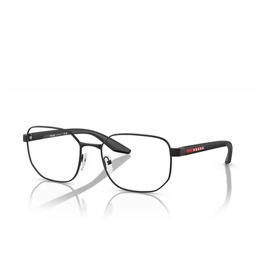 Prada Linea Rossa PS 50QV Eyeglasses DG01O1 black rubber - three-quarters view