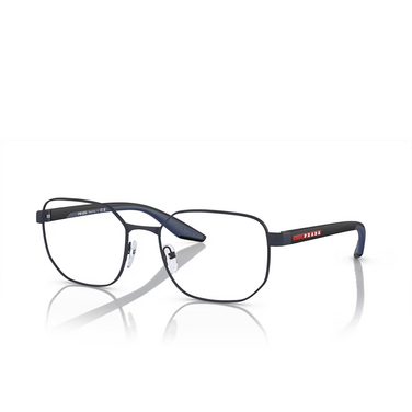 Prada Linea Rossa PS 50QV Eyeglasses TFY1O1 blue rubber - three-quarters view