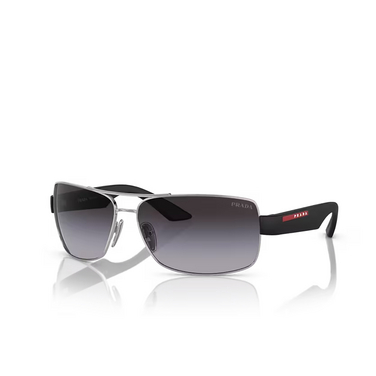 Prada Linea Rossa PS 50ZS Sunglasses 1BC09U silver - three-quarters view