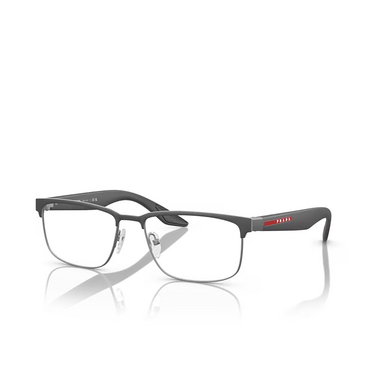 Prada Linea Rossa PS 51PV Eyeglasses 06P1O1 grey rubber - three-quarters view