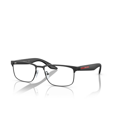 Prada Linea Rossa PS 51PV Eyeglasses DG01O1 black rubber - three-quarters view