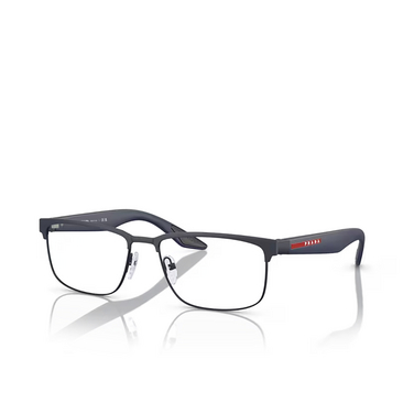 Prada Linea Rossa PS 51PV Eyeglasses UR71O1 blue rubber - three-quarters view