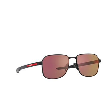 Prada Linea Rossa PS 54WS Sunglasses DG010A black rubber - three-quarters view
