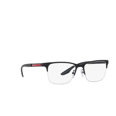 Prada Linea Rossa PS 55OV Eyeglasses DG01O1 black rubber - three-quarters view