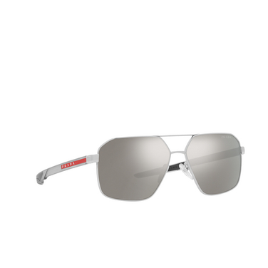 Prada Linea Rossa PS 55WS Sunglasses 1BC07F silver - three-quarters view