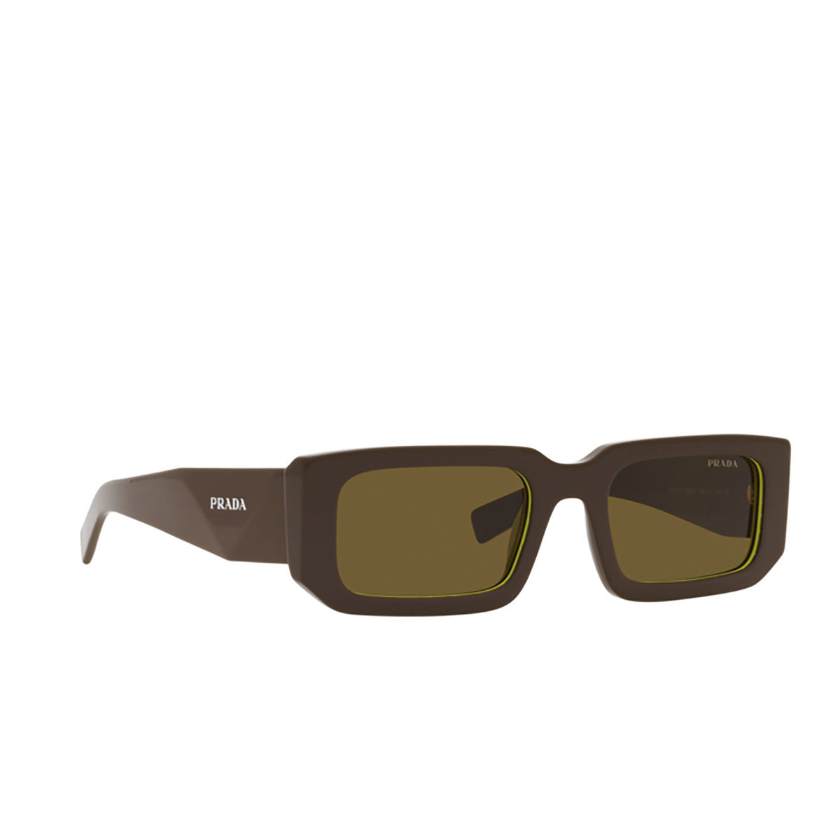 Prada PR 06YS Sunglasses 15M01T Loden / Cedar - three-quarters view