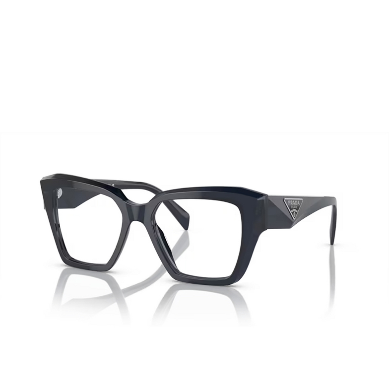Prada PR 09ZV Eyeglasses 08Q1O1 blue transparent - 2/4