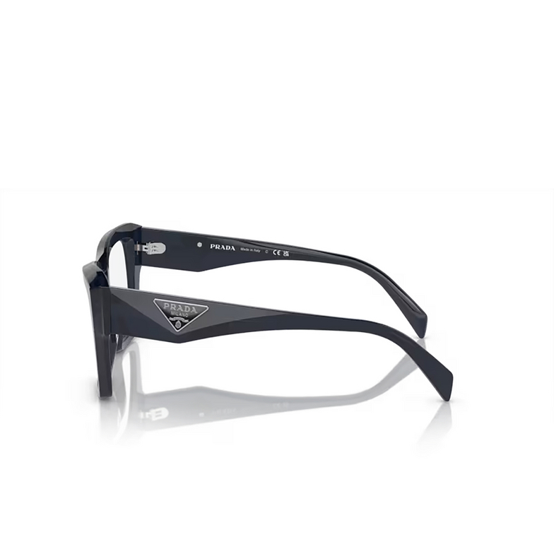 Prada PR 09ZV Eyeglasses 08Q1O1 blue transparent - 3/4