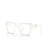 Prada PR 09ZV Eyeglasses 1421O1 white ivory - product thumbnail 2/4