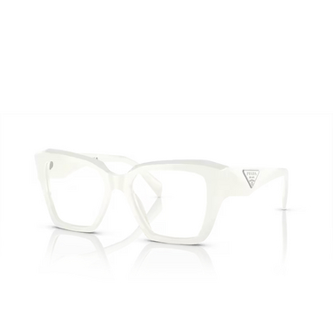 Prada PR 09ZV Korrektionsbrillen 1421o1 white ivory - Dreiviertelansicht