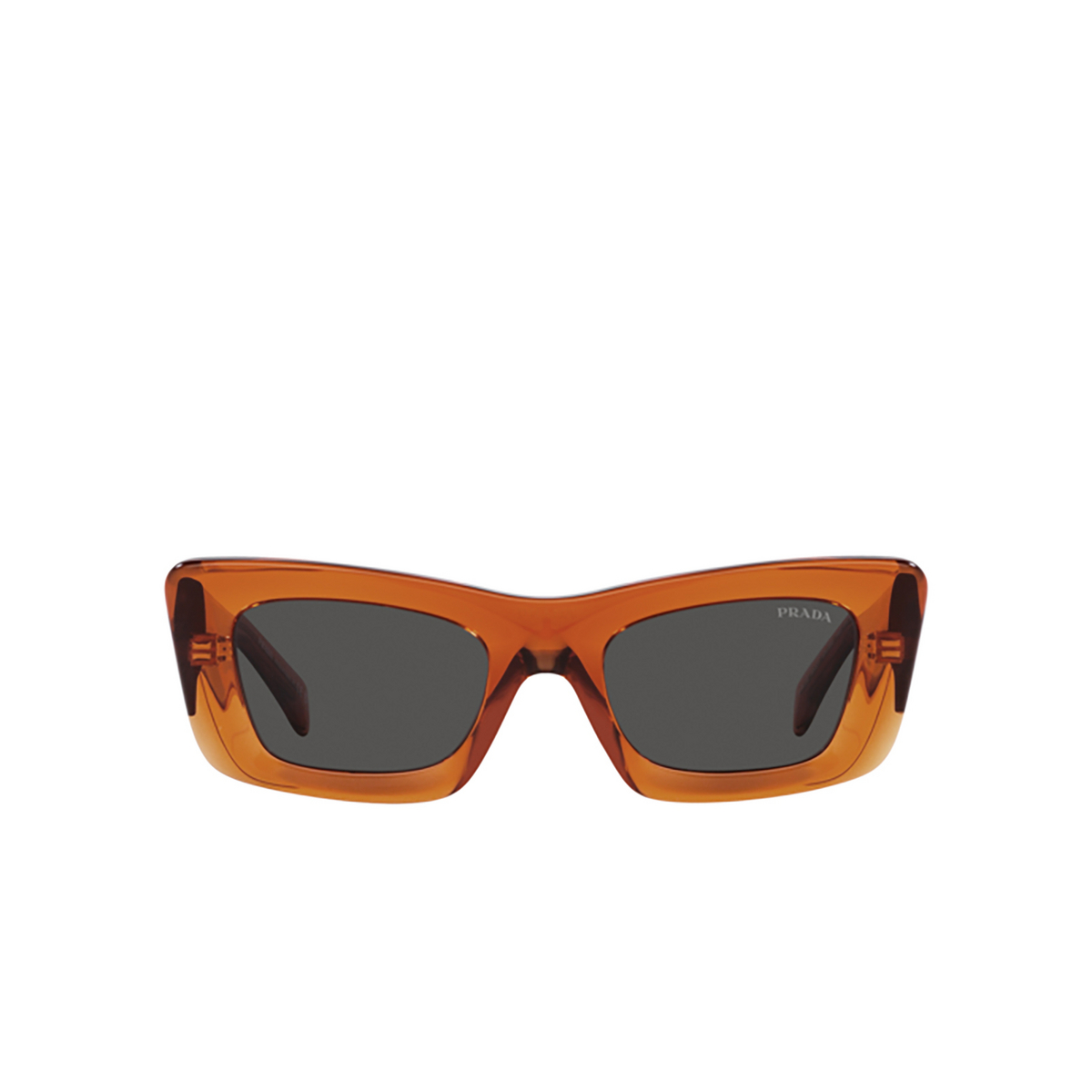 Prada PR 13ZS Sunglasses 10N5S0 Crystal Orange - front view