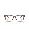 Prada PR 14WV Eyeglasses 17O1O1 brown transparent - product thumbnail 1/4