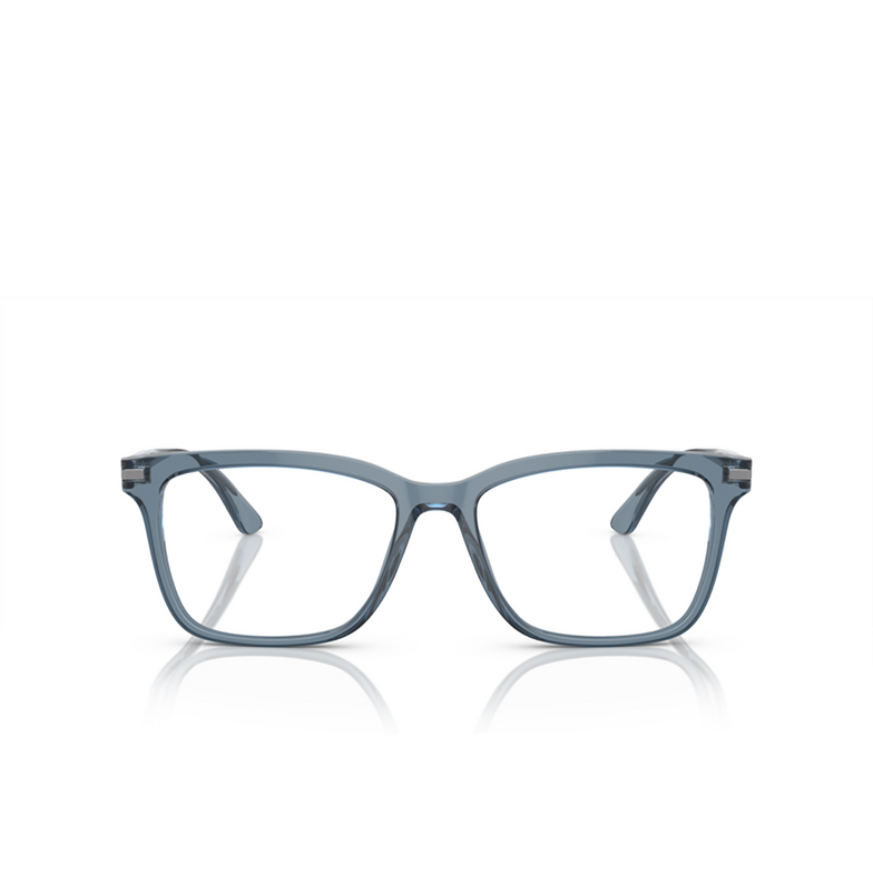 Prada PR 14WV Eyeglasses 19O1O1 grey transparent - 1/4