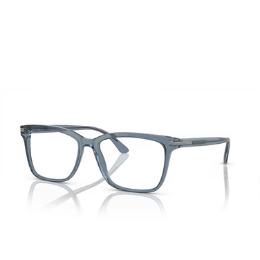 Prada PR 14WV Eyeglasses 19O1O1 grey transparent - three-quarters view