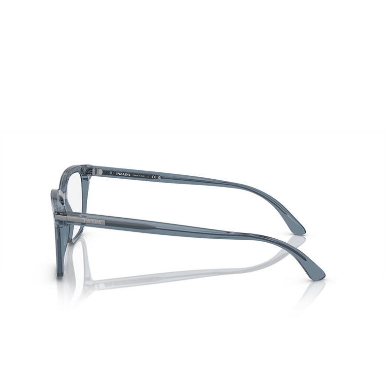 Prada PR 14WV Korrektionsbrillen 19O1O1 grey transparent - 3/4