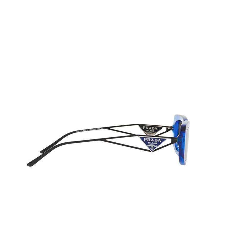 Prada PR 14YS Sunglasses 18M5S0 crystal electric blue - 3/4
